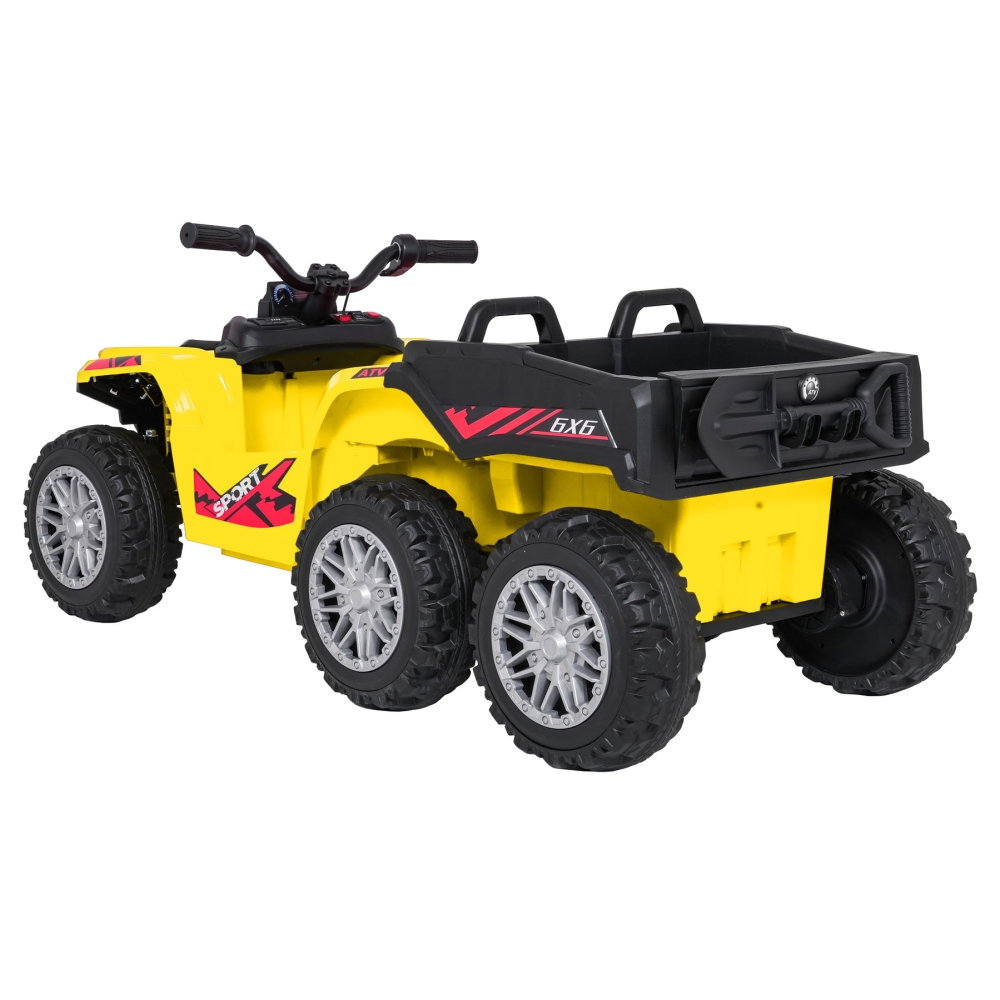 Dvivietis elektrinis keturratis Extreme Sport TX ATV 4x4, Yellow-Elektromobiliai vaikams, Keturračiai ir bagiai-e-vaikas