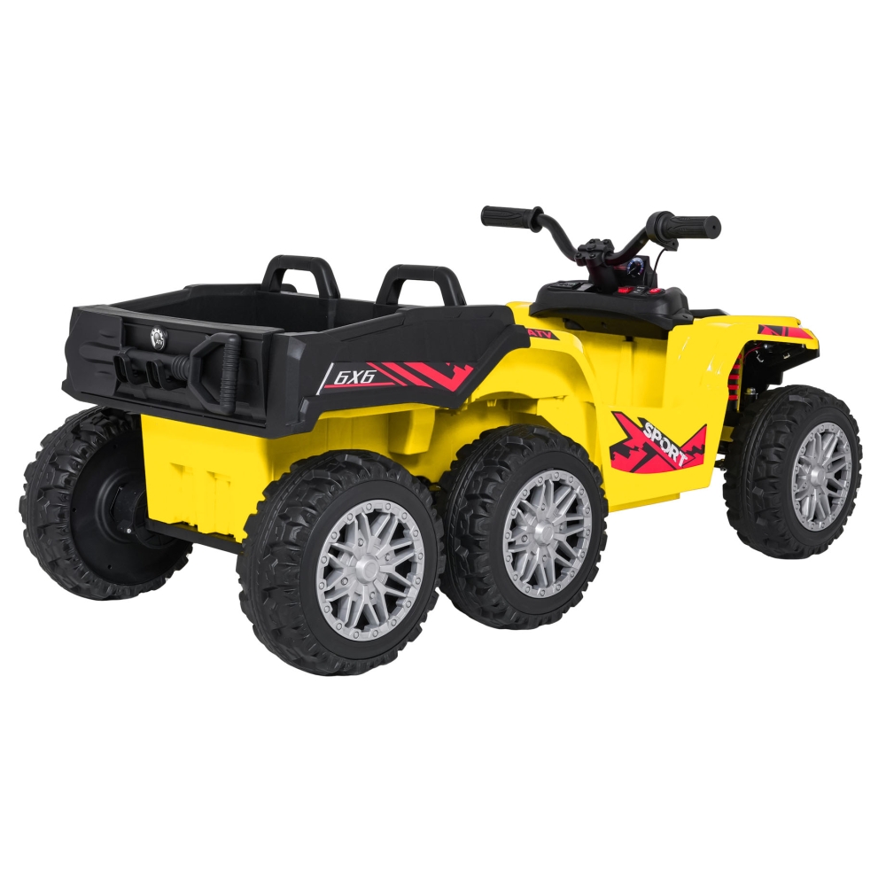 Dvivietis elektrinis keturratis Extreme Sport TX ATV 4x4, Yellow-Elektromobiliai vaikams, Keturračiai ir bagiai-e-vaikas