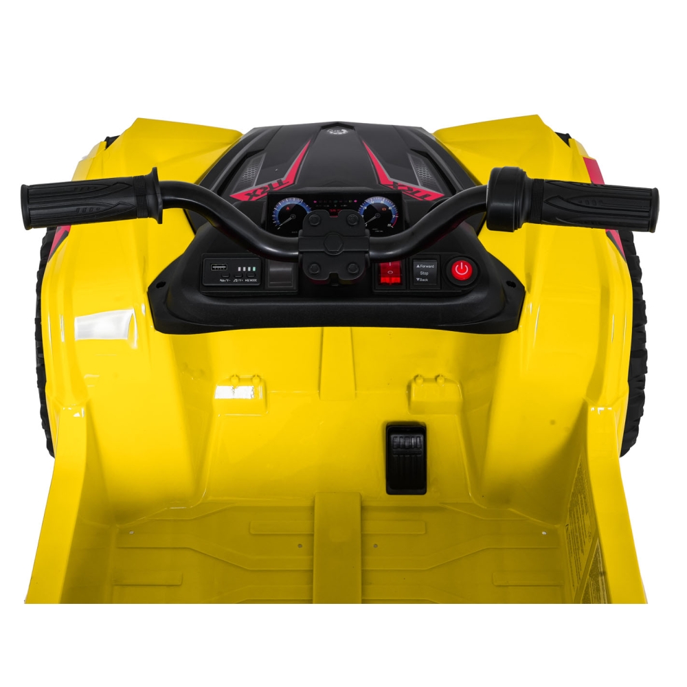 Dvivietis elektrinis keturratis Extreme Sport TX ATV 4x4, Yellow-Elektromobiliai vaikams, Keturračiai ir bagiai-e-vaikas
