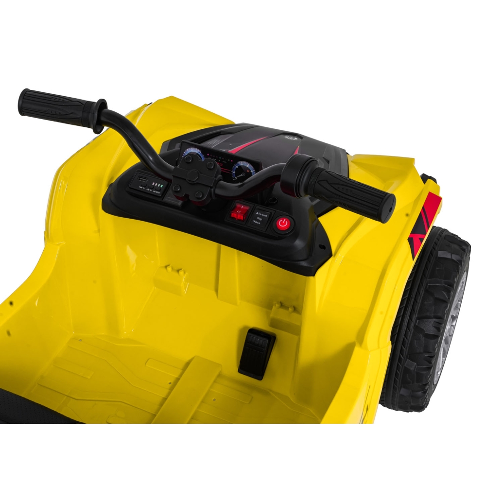 Dvivietis elektrinis keturratis Extreme Sport TX ATV 4x4, Yellow-Elektromobiliai vaikams, Keturračiai ir bagiai-e-vaikas