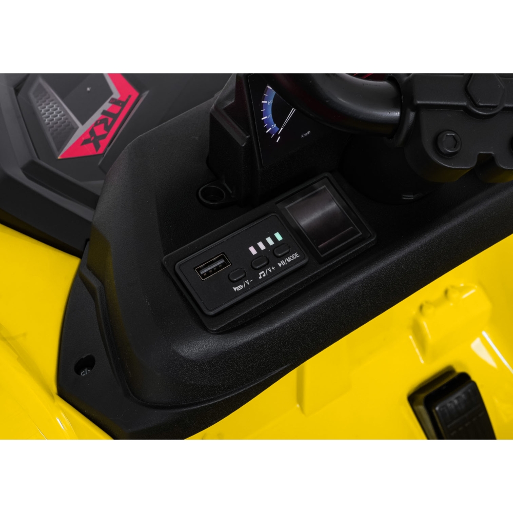 Dvivietis elektrinis keturratis Extreme Sport TX ATV 4x4, Yellow-Elektromobiliai vaikams, Keturračiai ir bagiai-e-vaikas