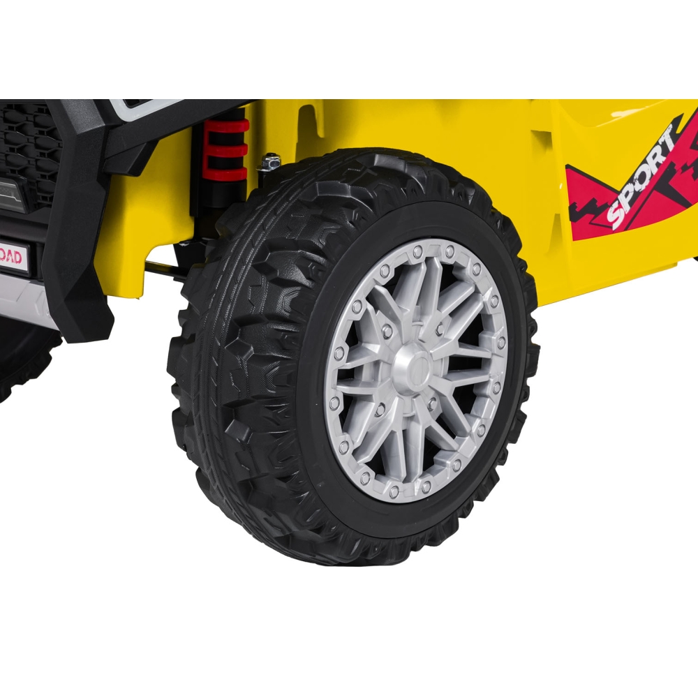 Dvivietis elektrinis keturratis Extreme Sport TX ATV 4x4, Yellow-Elektromobiliai vaikams, Keturračiai ir bagiai-e-vaikas