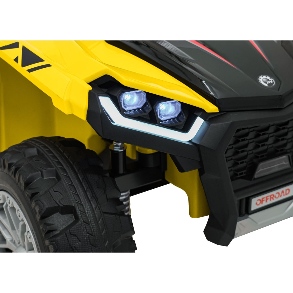 Dvivietis elektrinis keturratis Extreme Sport TX ATV 4x4, Yellow-Elektromobiliai vaikams, Keturračiai ir bagiai-e-vaikas