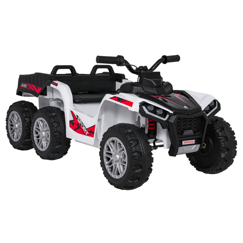 Dvivietis elektrinis keturratis Extreme Sport TX ATV 4x4, White-Elektromobiliai vaikams, Keturračiai ir bagiai-e-vaikas