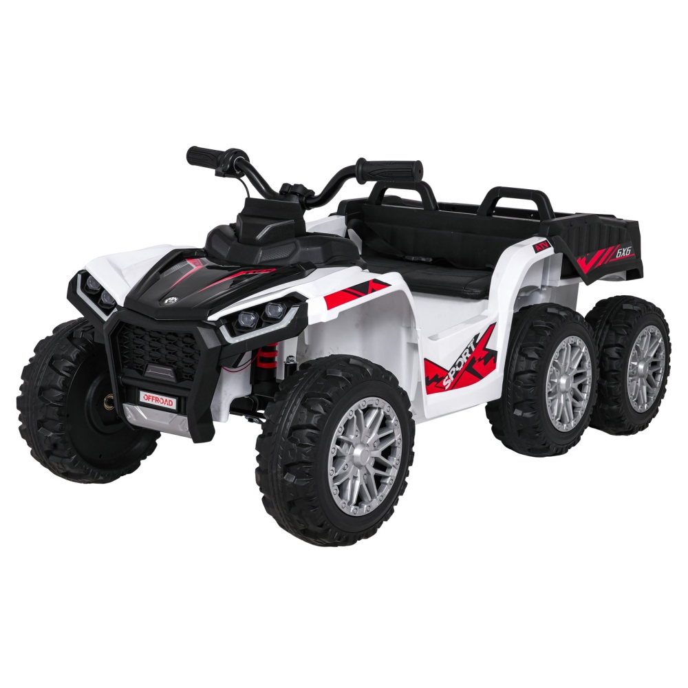 Dvivietis elektrinis keturratis Extreme Sport TX ATV 4x4, White-Elektromobiliai vaikams, Keturračiai ir bagiai-e-vaikas