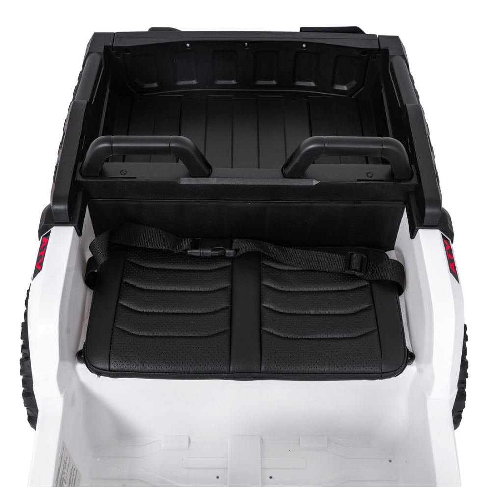 Dvivietis elektrinis keturratis Extreme Sport TX ATV 4x4, White-Elektromobiliai vaikams, Keturračiai ir bagiai-e-vaikas