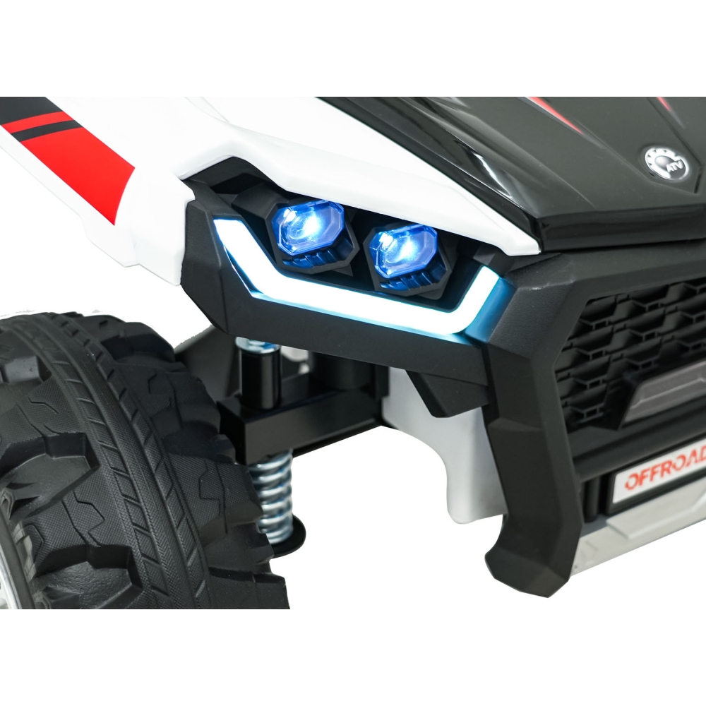 Dvivietis elektrinis keturratis Extreme Sport TX ATV 4x4, White-Elektromobiliai vaikams, Keturračiai ir bagiai-e-vaikas