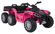 Dvivietis elektrinis keturratis Extreme Sport TX ATV 4x4, Pink-Elektromobiliai vaikams, Keturračiai ir bagiai-e-vaikas
