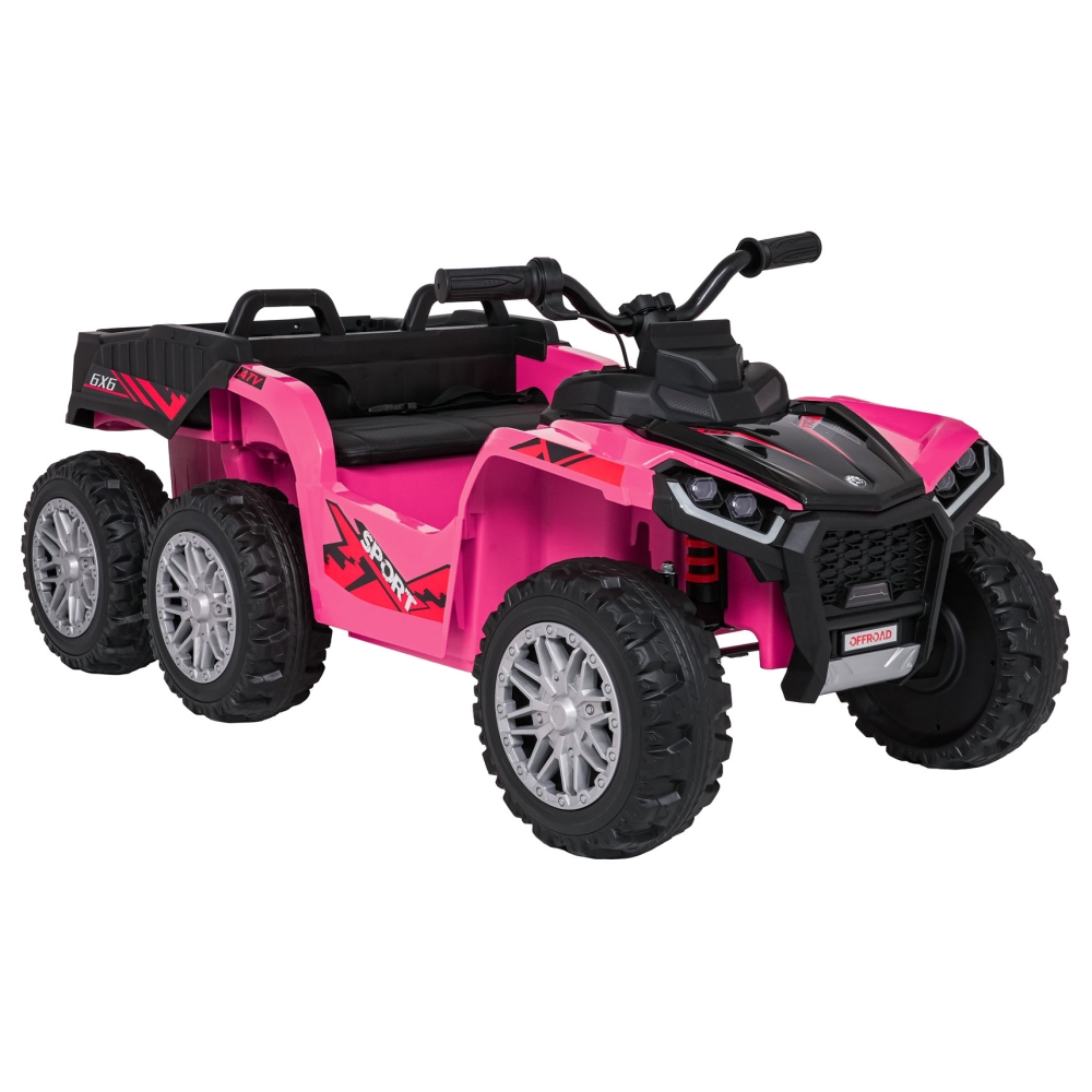 Dvivietis elektrinis keturratis Extreme Sport TX ATV 4x4, Pink-Elektromobiliai vaikams, Keturračiai ir bagiai-e-vaikas