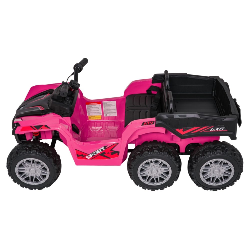 Dvivietis elektrinis keturratis Extreme Sport TX ATV 4x4, Pink-Elektromobiliai vaikams, Keturračiai ir bagiai-e-vaikas