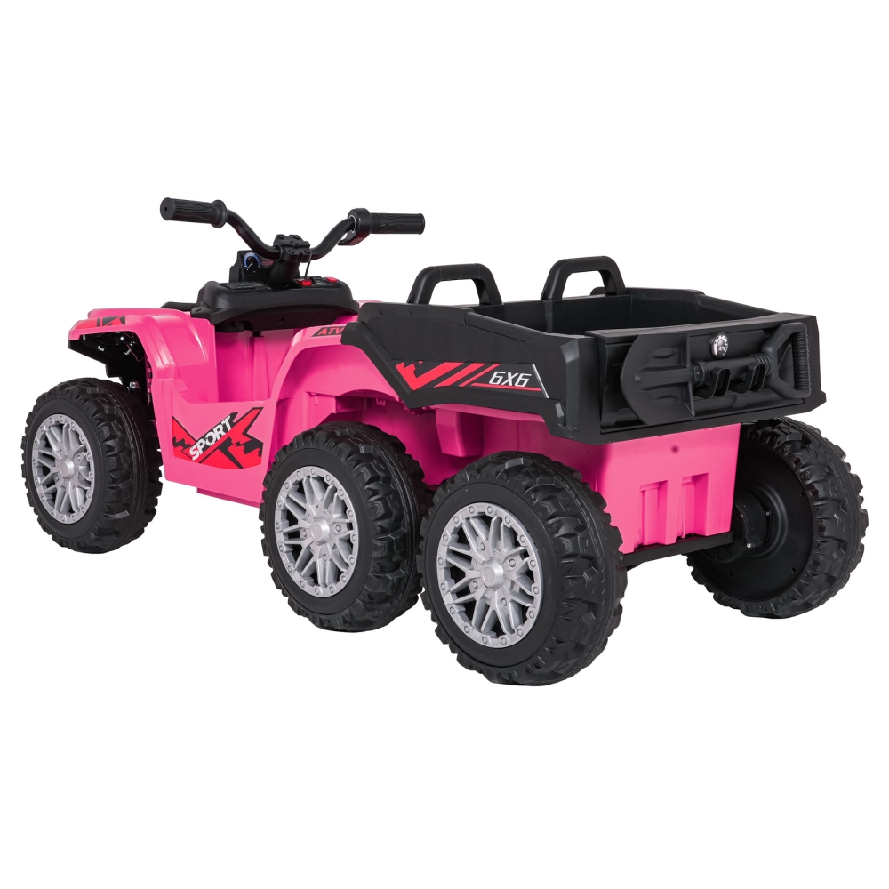 Dvivietis elektrinis keturratis Extreme Sport TX ATV 4x4, Pink-Elektromobiliai vaikams, Keturračiai ir bagiai-e-vaikas