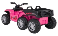Dvivietis elektrinis keturratis Extreme Sport TX ATV 4x4, Pink-Elektromobiliai vaikams, Keturračiai ir bagiai-e-vaikas