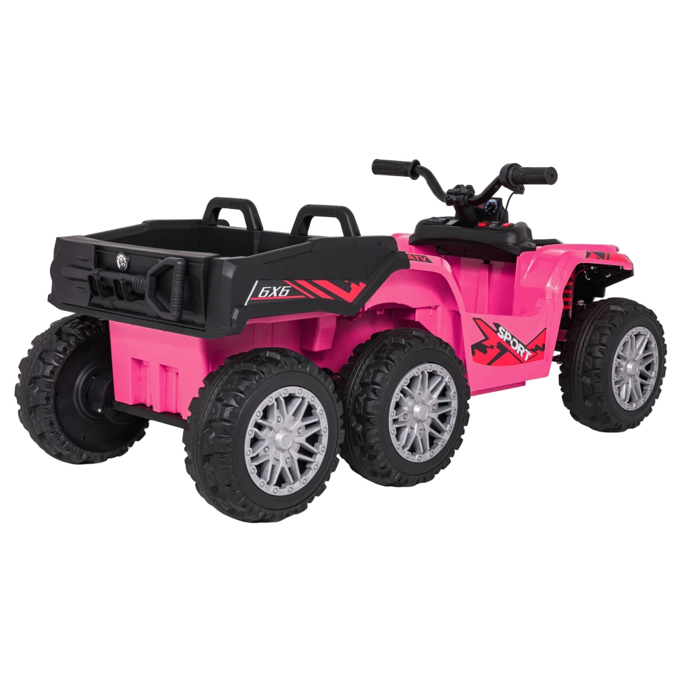 Dvivietis elektrinis keturratis Extreme Sport TX ATV 4x4, Pink-Elektromobiliai vaikams, Keturračiai ir bagiai-e-vaikas