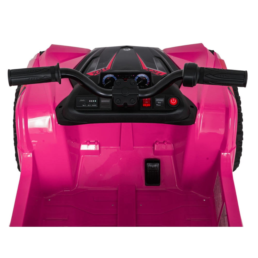 Dvivietis elektrinis keturratis Extreme Sport TX ATV 4x4, Pink-Elektromobiliai vaikams, Keturračiai ir bagiai-e-vaikas