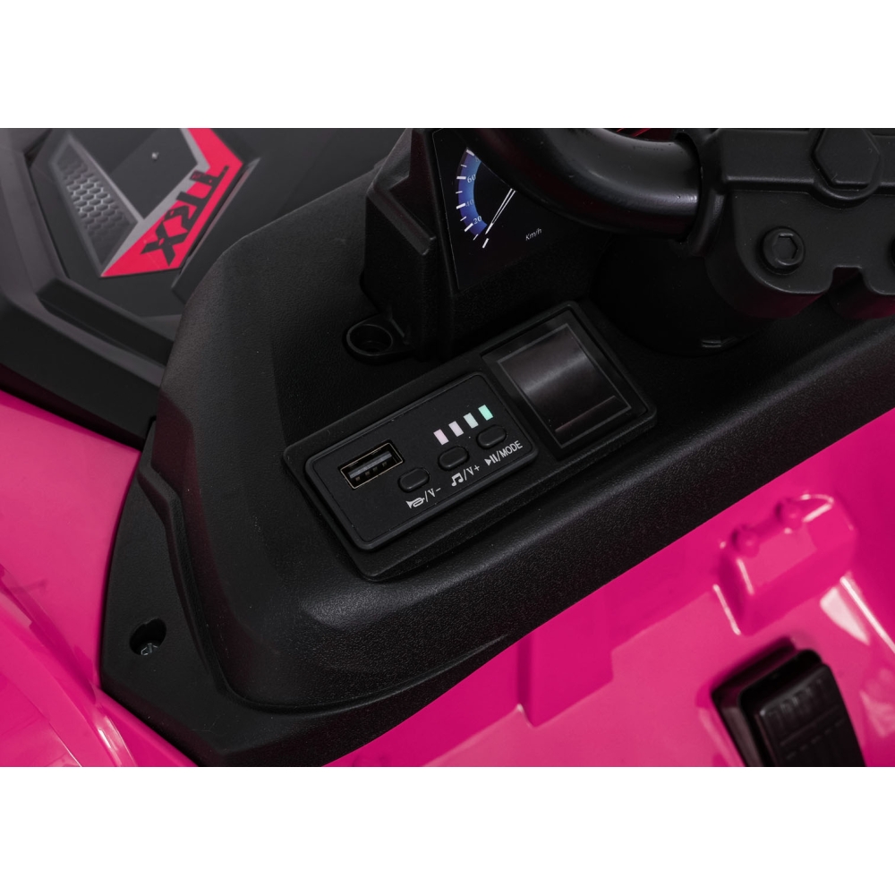 Dvivietis elektrinis keturratis Extreme Sport TX ATV 4x4, Pink-Elektromobiliai vaikams, Keturračiai ir bagiai-e-vaikas