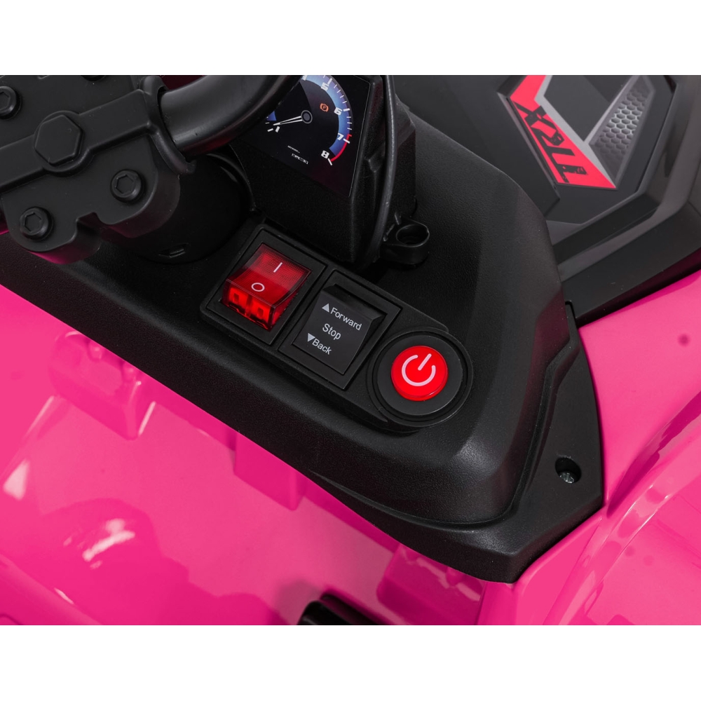 Dvivietis elektrinis keturratis Extreme Sport TX ATV 4x4, Pink-Elektromobiliai vaikams, Keturračiai ir bagiai-e-vaikas