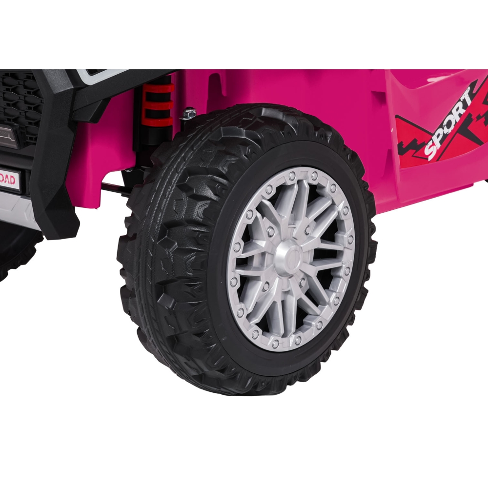 Dvivietis elektrinis keturratis Extreme Sport TX ATV 4x4, Pink-Elektromobiliai vaikams, Keturračiai ir bagiai-e-vaikas