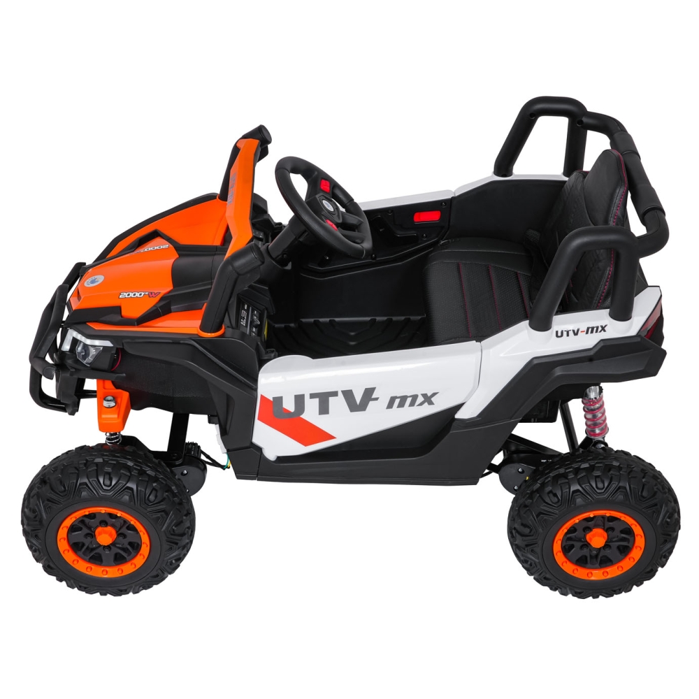 Elektrinis Buggy Madman UTV-MX, White-Elektromobiliai vaikams, Keturračiai ir bagiai-e-vaikas