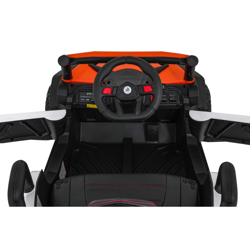 Elektrinis Buggy Madman UTV-MX, White-Elektromobiliai vaikams, Keturračiai ir bagiai-e-vaikas