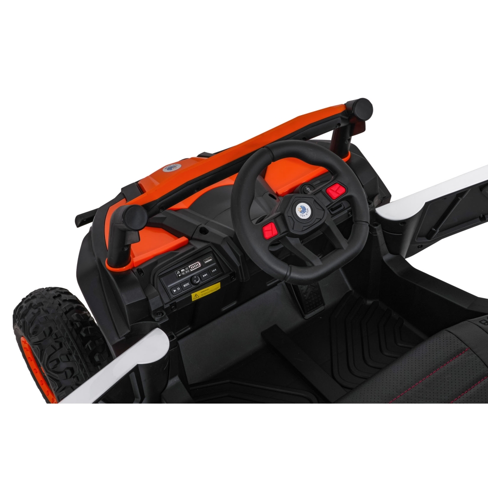 Elektrinis Buggy Madman UTV-MX, White-Elektromobiliai vaikams, Keturračiai ir bagiai-e-vaikas