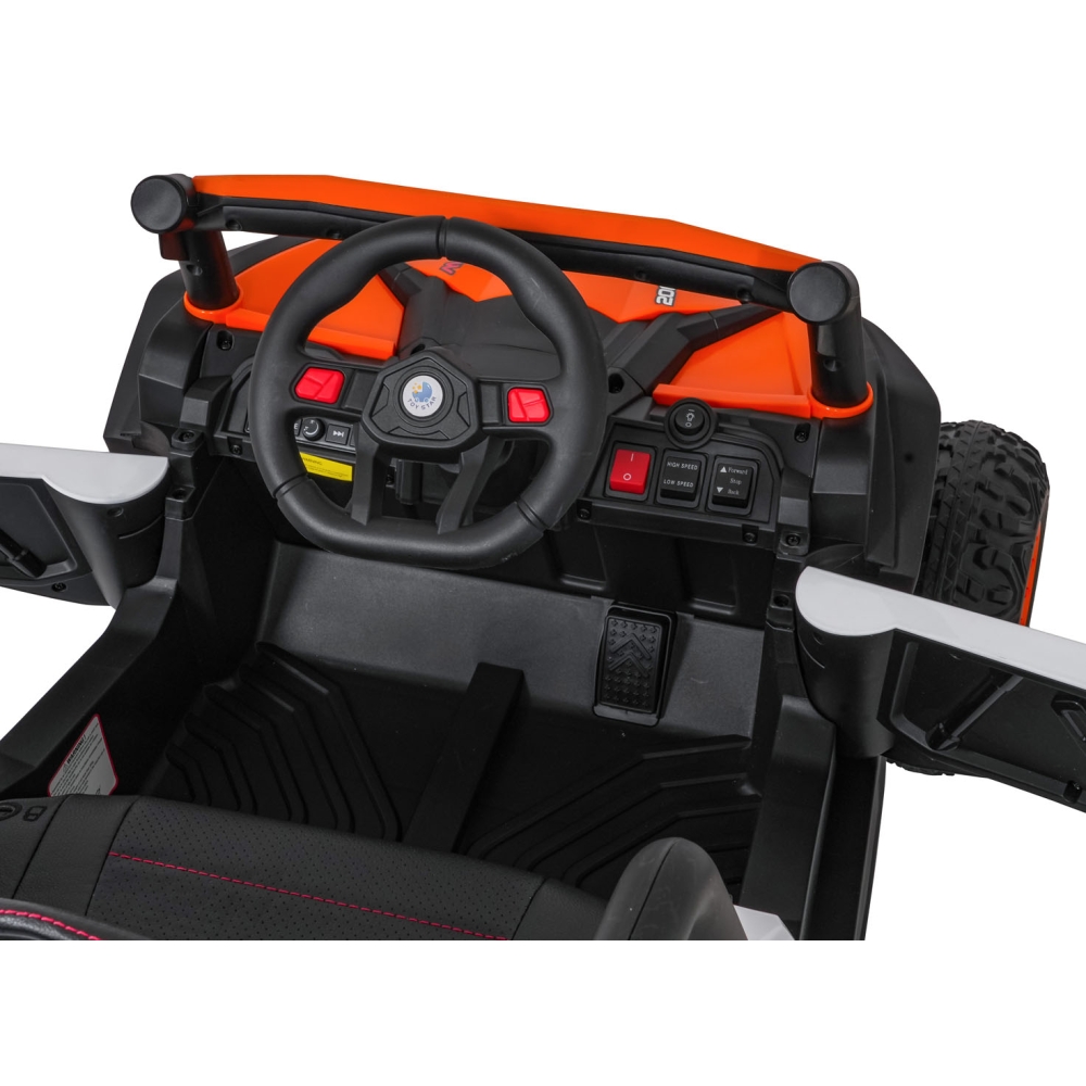 Elektrinis Buggy Madman UTV-MX, White-Elektromobiliai vaikams, Keturračiai ir bagiai-e-vaikas