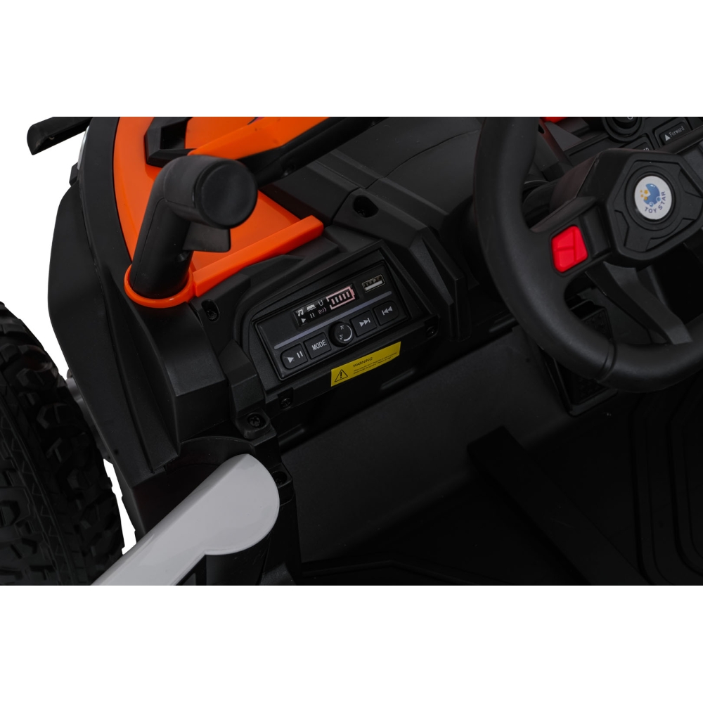 Elektrinis Buggy Madman UTV-MX, White-Elektromobiliai vaikams, Keturračiai ir bagiai-e-vaikas