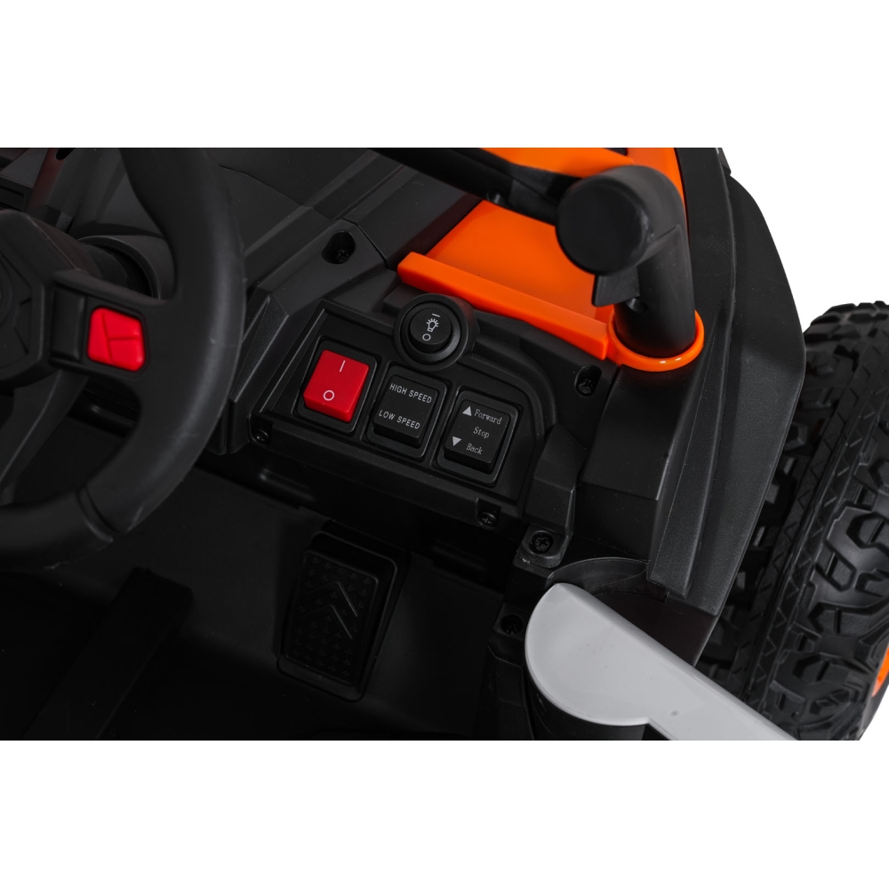 Elektrinis Buggy Madman UTV-MX, White-Elektromobiliai vaikams, Keturračiai ir bagiai-e-vaikas