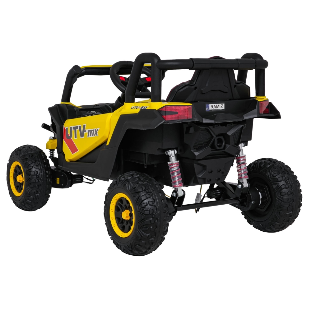 Elektrinis Buggy Madman UTV-MX, Yellow-Elektromobiliai vaikams, Keturračiai ir bagiai-e-vaikas
