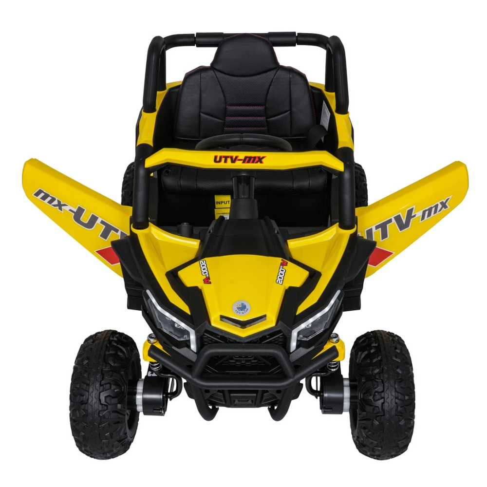 Elektrinis Buggy Madman UTV-MX, Yellow-Elektromobiliai vaikams, Keturračiai ir bagiai-e-vaikas