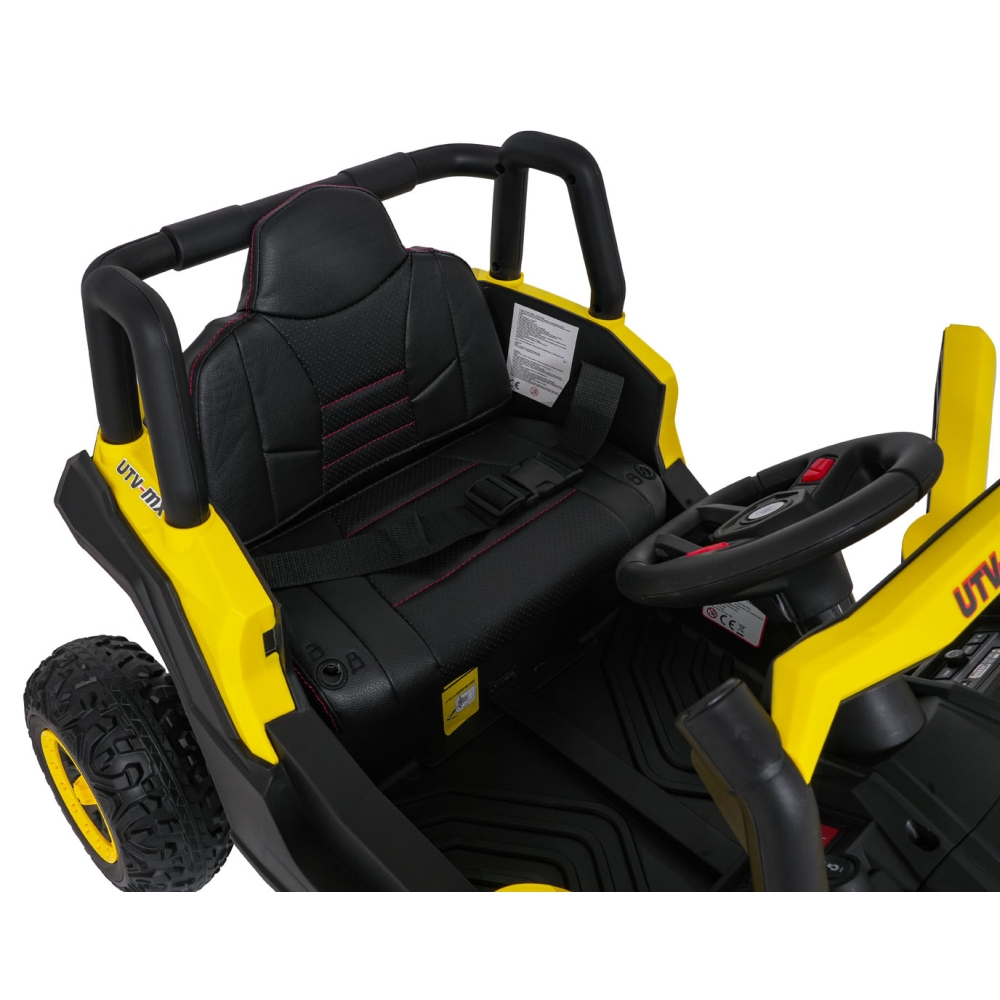 Elektrinis Buggy Madman UTV-MX, Yellow-Elektromobiliai vaikams, Keturračiai ir bagiai-e-vaikas