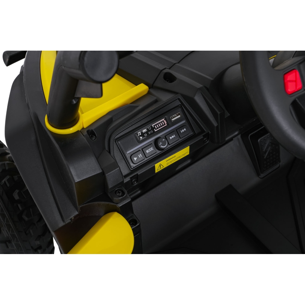 Elektrinis Buggy Madman UTV-MX, Yellow-Elektromobiliai vaikams, Keturračiai ir bagiai-e-vaikas