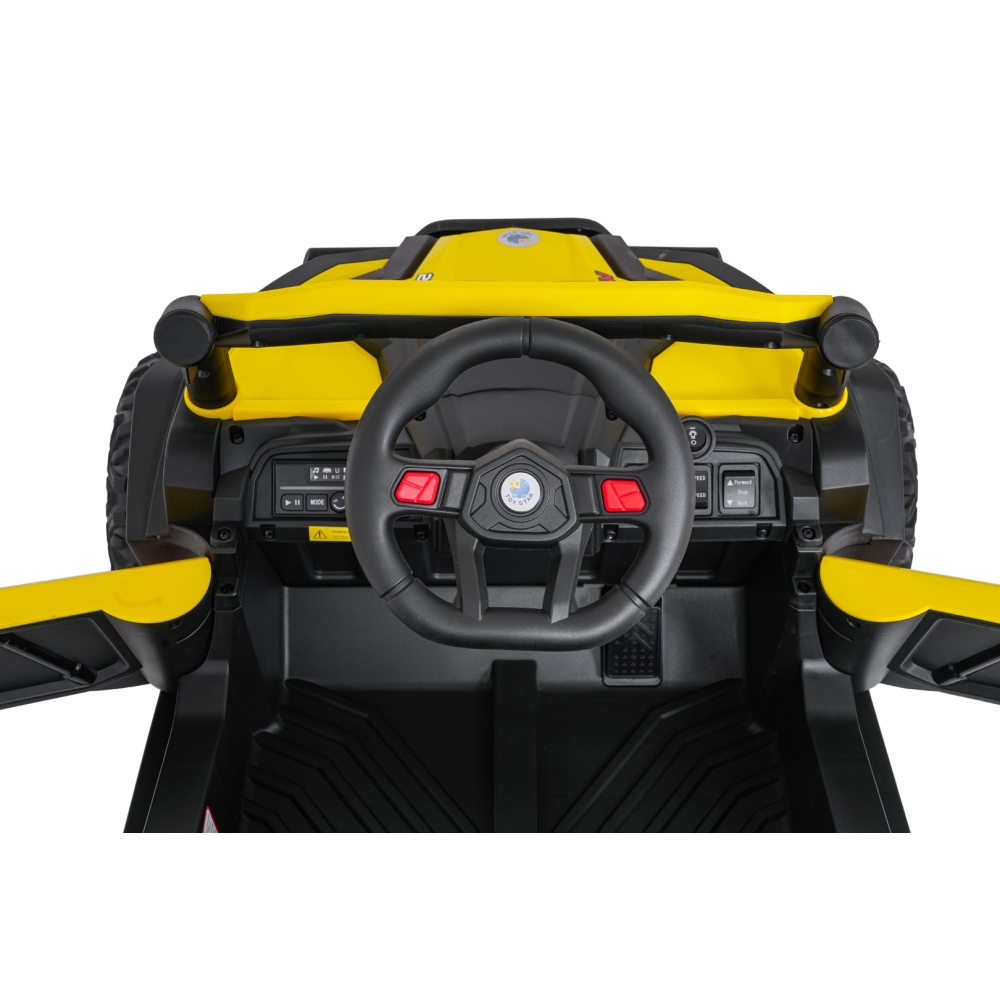 Elektrinis Buggy Madman UTV-MX, Yellow-Elektromobiliai vaikams, Keturračiai ir bagiai-e-vaikas