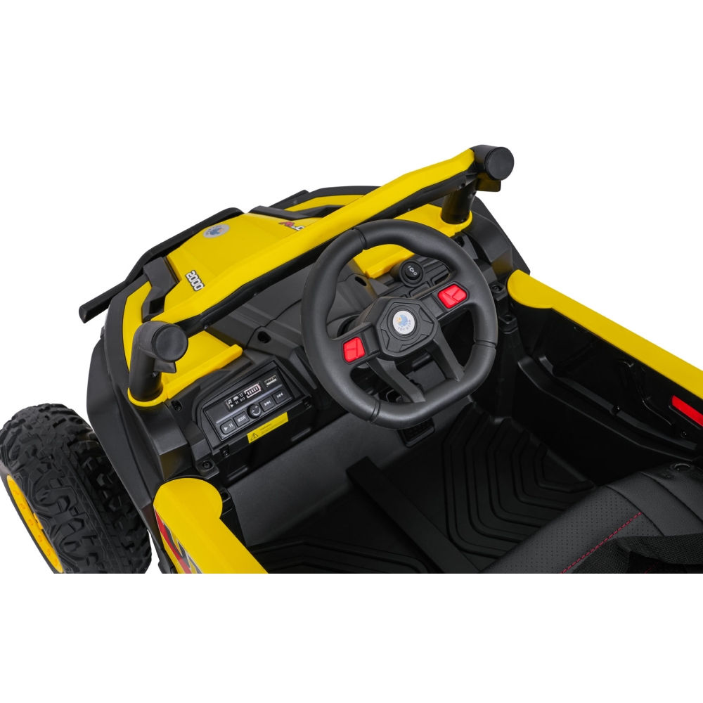 Elektrinis Buggy Madman UTV-MX, Yellow-Elektromobiliai vaikams, Keturračiai ir bagiai-e-vaikas