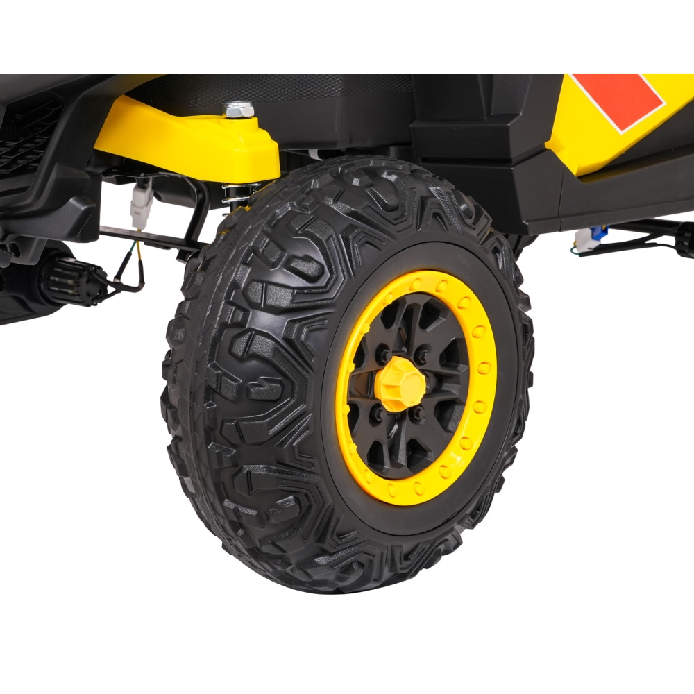 Elektrinis Buggy Madman UTV-MX, Yellow-Elektromobiliai vaikams, Keturračiai ir bagiai-e-vaikas