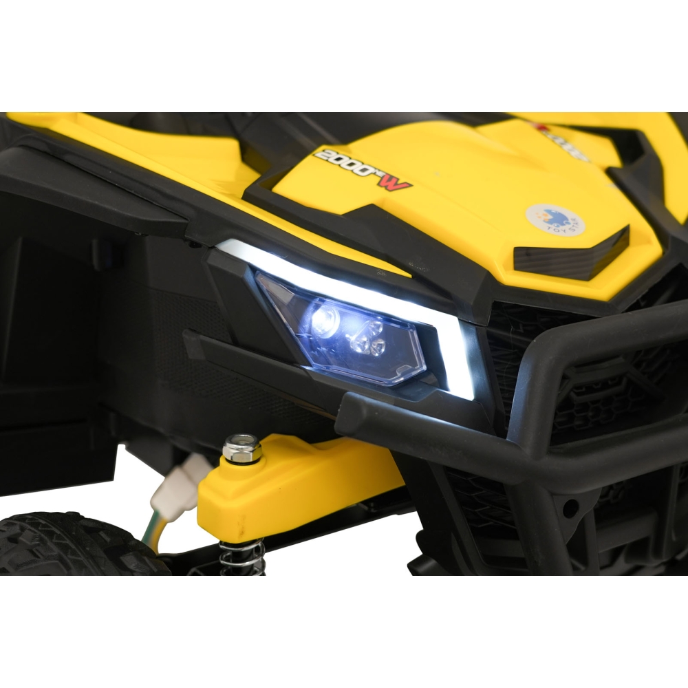 Elektrinis Buggy Madman UTV-MX, Yellow-Elektromobiliai vaikams, Keturračiai ir bagiai-e-vaikas