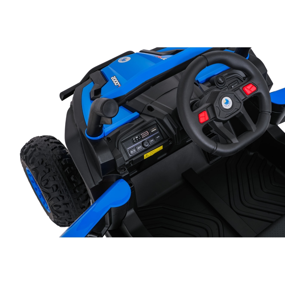 Elektrinis Buggy Madman UTV-MX, Blue-Elektromobiliai vaikams, Keturračiai ir bagiai-e-vaikas