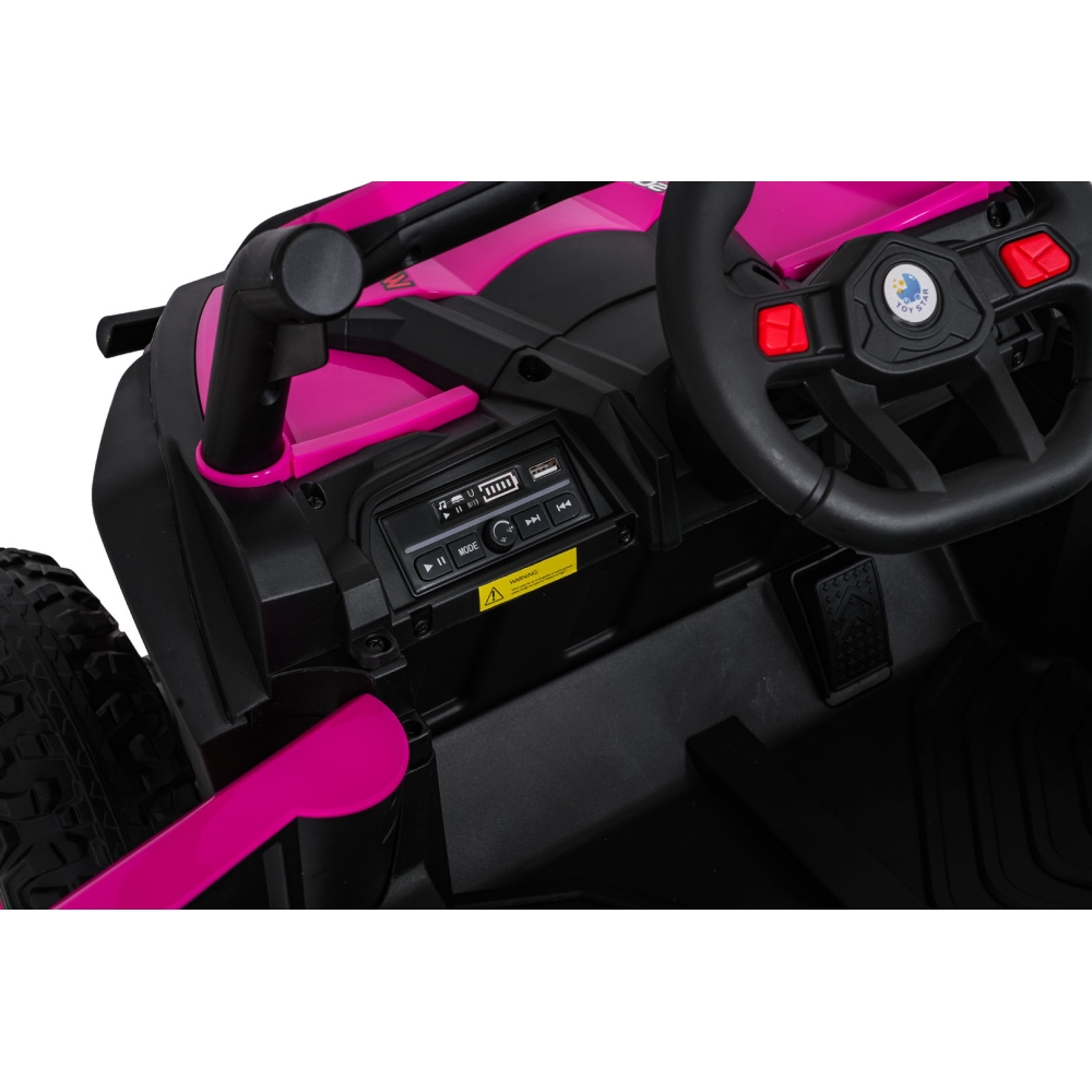 Elektrinis Buggy Madman UTV-MX, Pink-Elektromobiliai vaikams, Keturračiai ir bagiai-e-vaikas