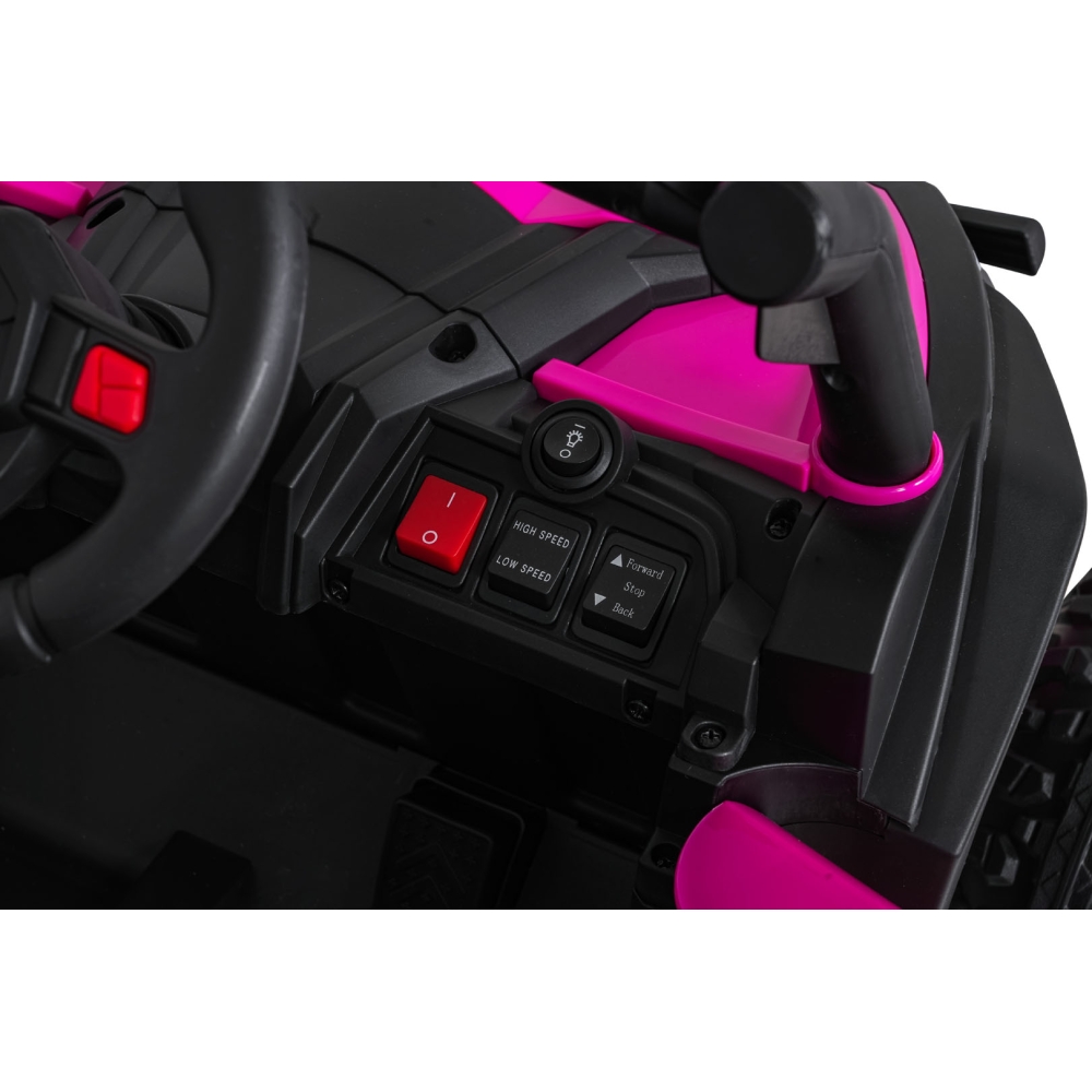 Elektrinis Buggy Madman UTV-MX, Pink-Elektromobiliai vaikams, Keturračiai ir bagiai-e-vaikas