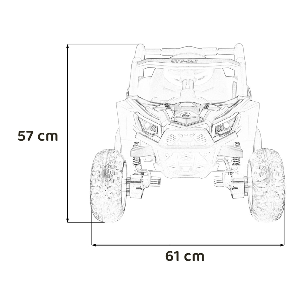 Elektrinis Buggy Madman UTV-MX, Pink-Elektromobiliai vaikams, Keturračiai ir bagiai-e-vaikas