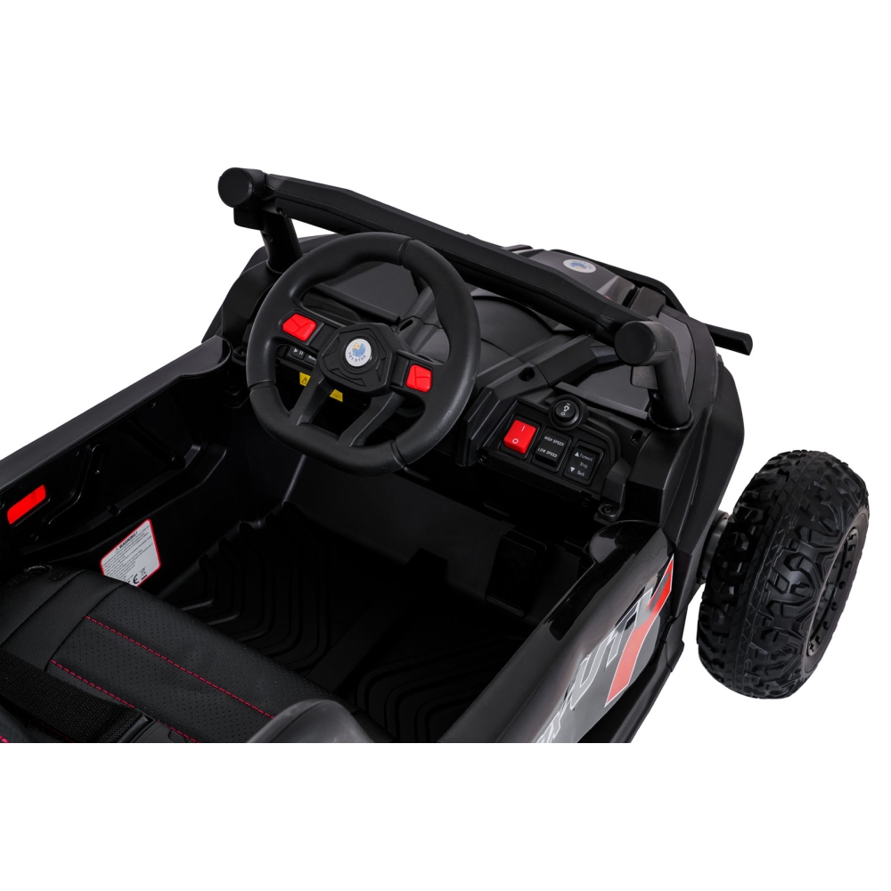 Elektrinis Buggy Madman UTV-MX, Black-Elektromobiliai vaikams, Keturračiai ir bagiai-e-vaikas