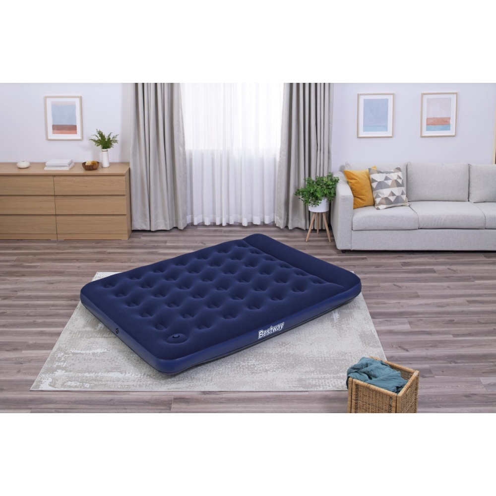 Veliūrinis čiužinys QUEEN 203/152/28cm BESTWAY-Namai, laisvalaikis, turizmas, Pripučiami čiužiniai ir baldai-e-vaikas