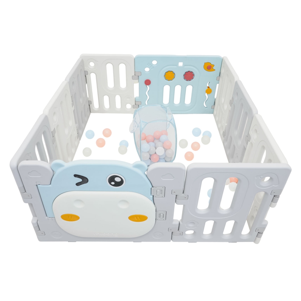 Modulinė žaidimų aikštelė Hippo, Blue-Miegui, Maniežai-e-vaikas