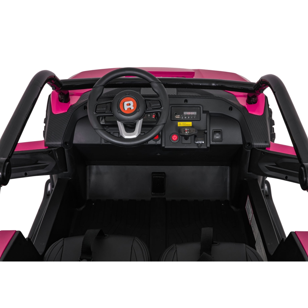Elektromobilis RACING Road 2000, Pink-Elektromobiliai vaikams, Keturračiai ir bagiai-e-vaikas