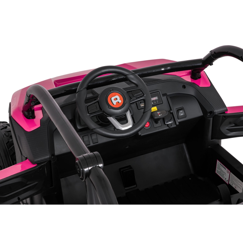 Elektromobilis RACING Road 2000, Pink-Elektromobiliai vaikams, Keturračiai ir bagiai-e-vaikas