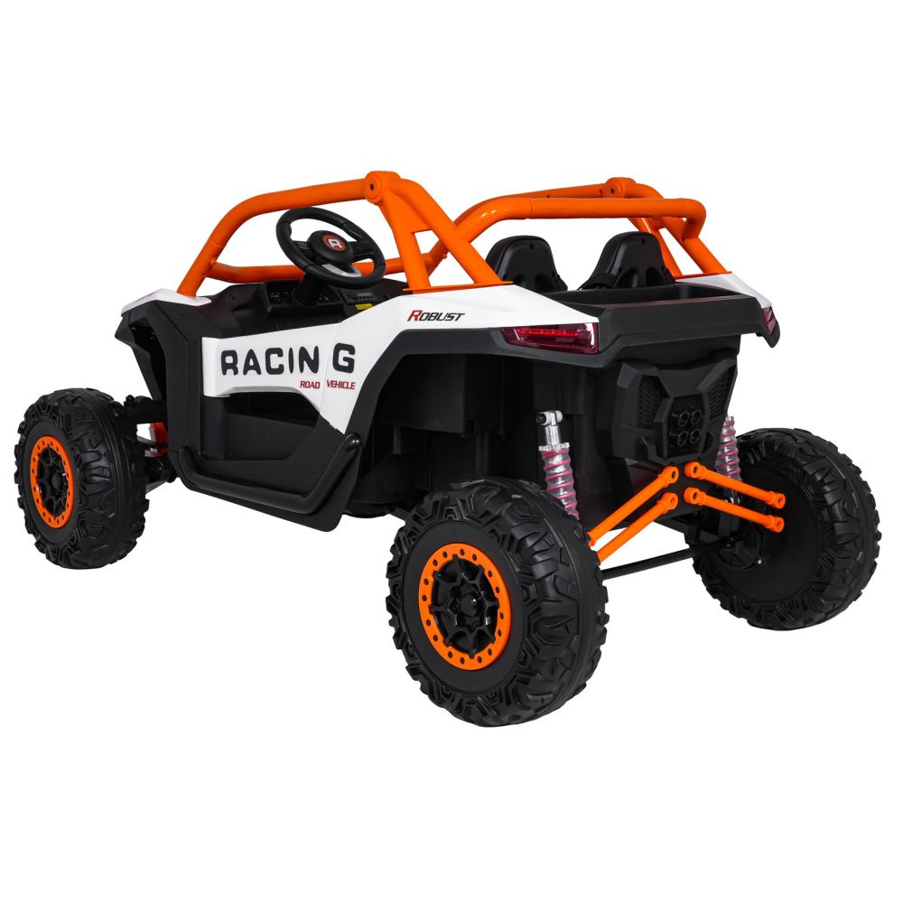 Elektromobilis RACING Road 2000, White-Elektromobiliai vaikams, Keturračiai ir bagiai-e-vaikas