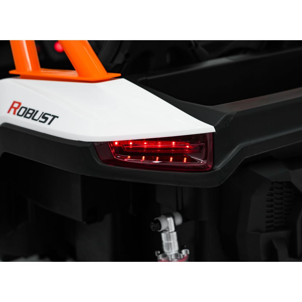 Elektromobilis RACING Road 2000, White-Elektromobiliai vaikams, Keturračiai ir bagiai-e-vaikas