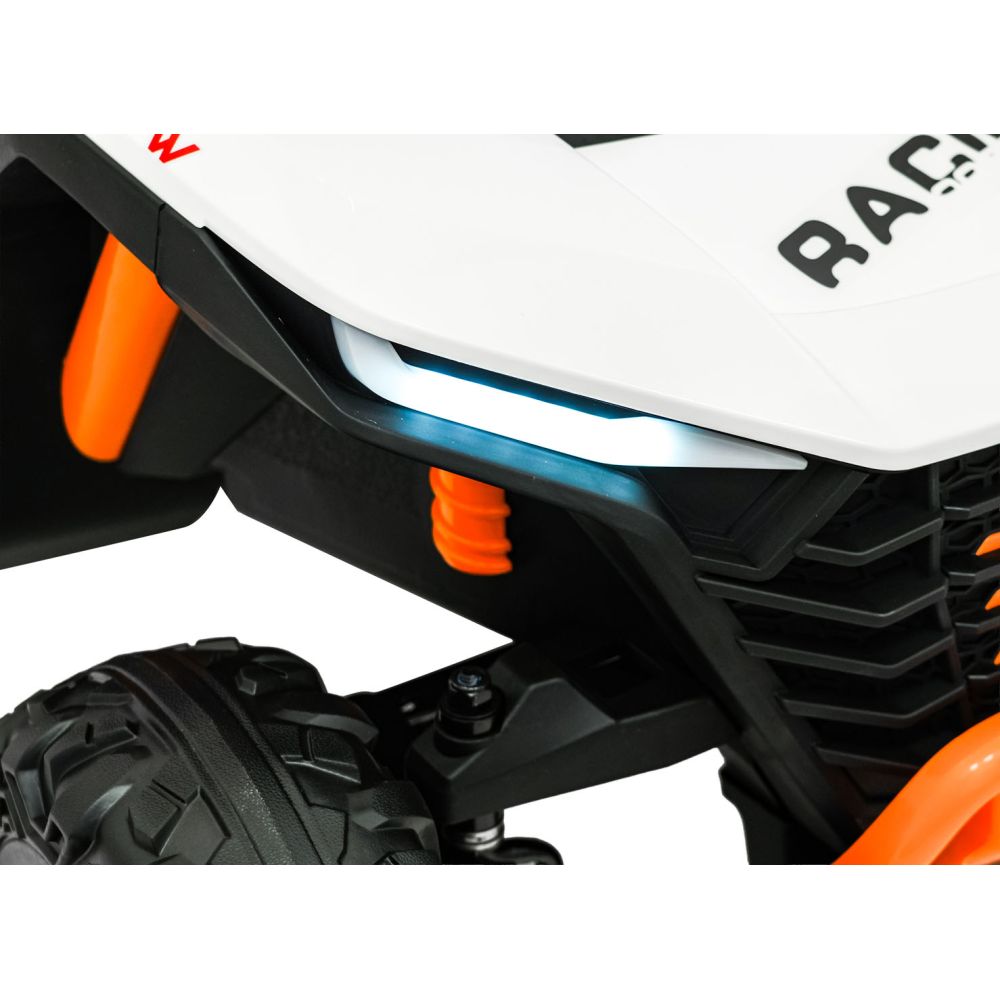 Elektromobilis RACING Road 2000, White-Elektromobiliai vaikams, Keturračiai ir bagiai-e-vaikas