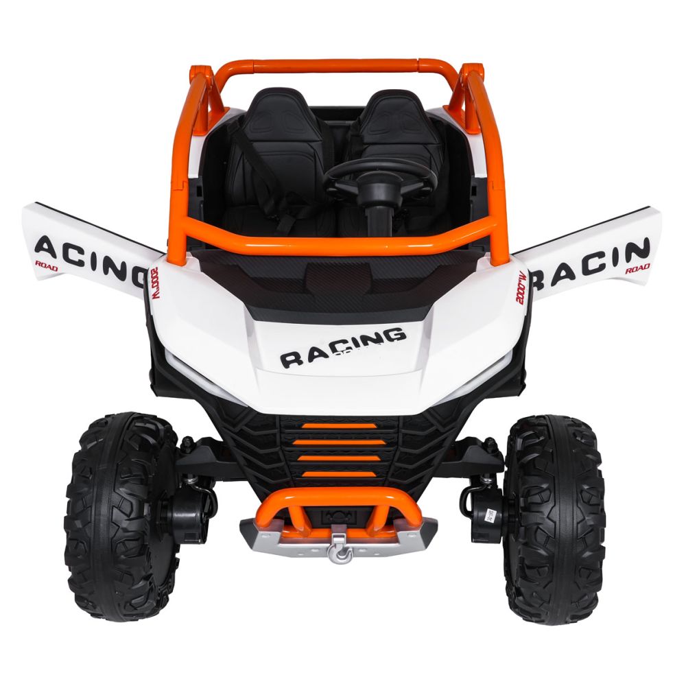 Elektromobilis RACING Road 2000, White-Elektromobiliai vaikams, Keturračiai ir bagiai-e-vaikas