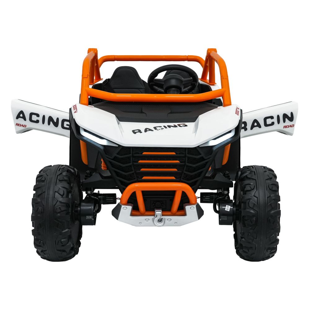 Elektromobilis RACING Road 2000, White-Elektromobiliai vaikams, Keturračiai ir bagiai-e-vaikas
