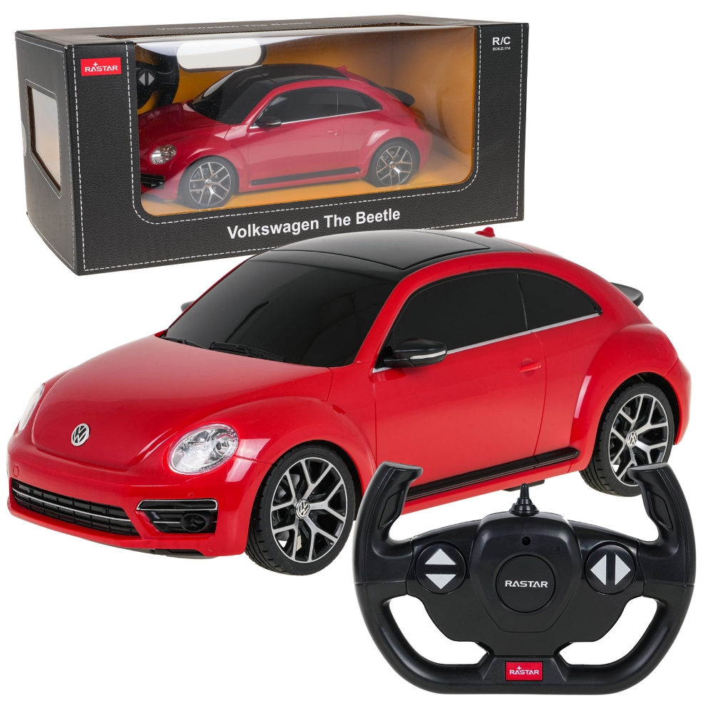 Nuotoliniu būdu valdomas R/C Volkswagen Beetle 1:14 RASTAR Red